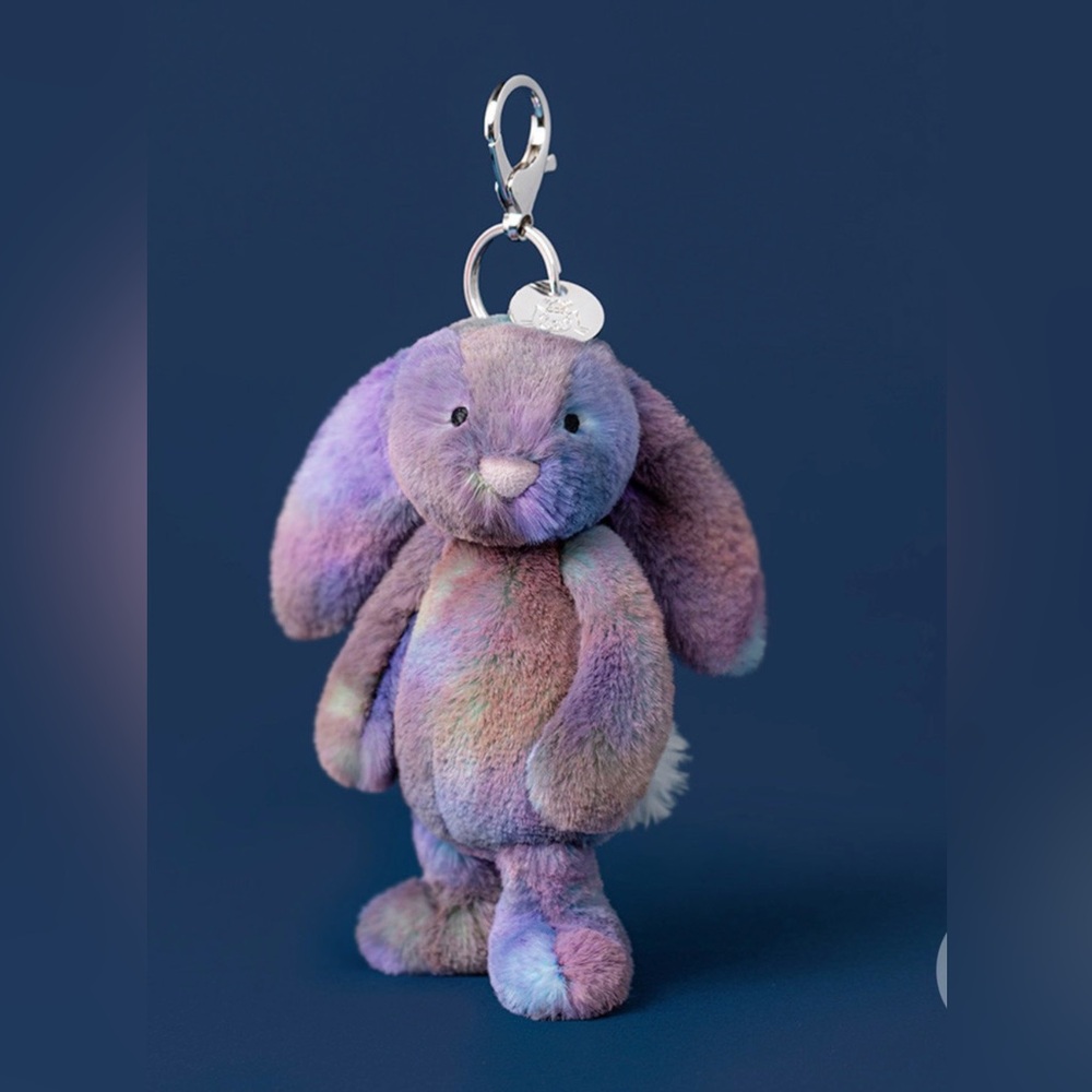 Zodihop Luxe Bunny Bag Charm by Jellycat nwt dust bag included space series